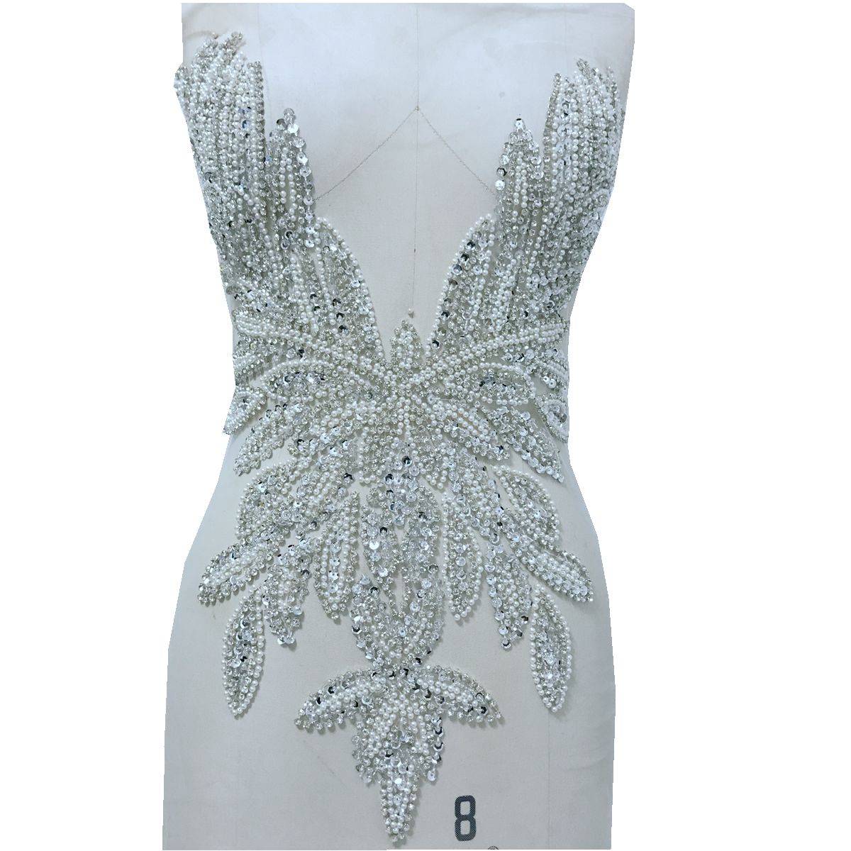 Luxury Beading Mesh Pearls Cry - Crystal Mesh Fabric review and price