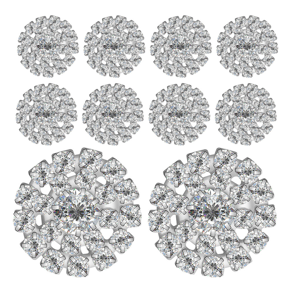 10Pcs Round Rhinestone Buttons - Craft Embellishment review and price