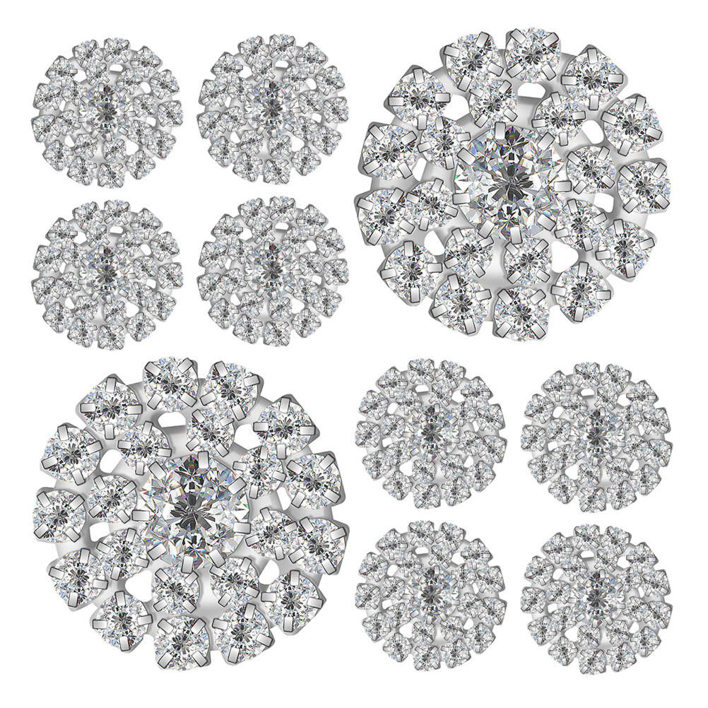 10Pcs Round Rhinestone Buttons - Craft Embellishment review and price