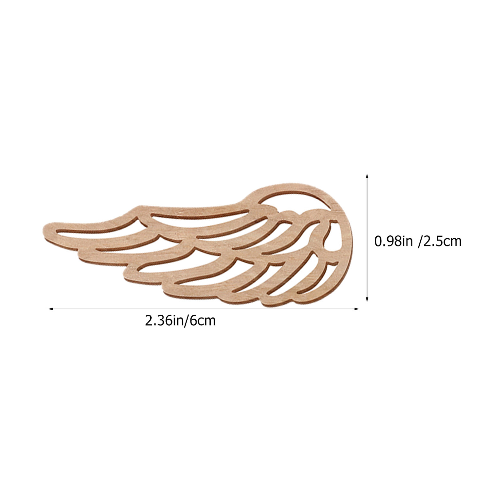 40Pcs Wood Wings Cutouts Natur - Christmas Craft Embellishment review and price