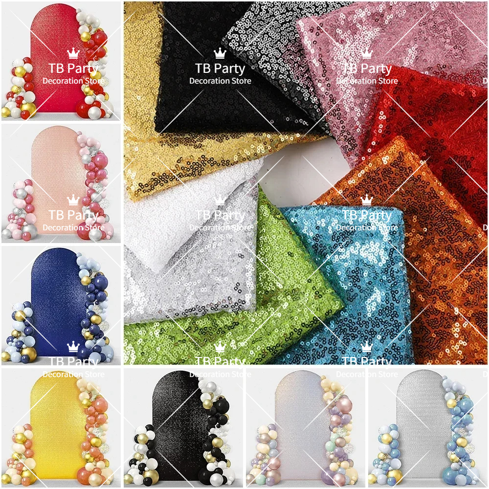 4 Colors 7 Sizes Sequin Arch F - Sequin Fabric Panel review and price