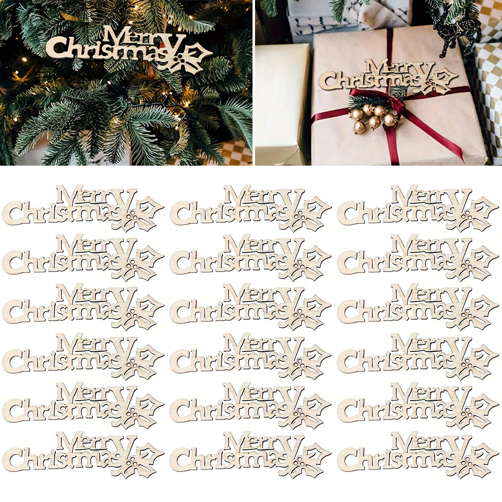 10/20/100Pcs Merry Christmas W - Christmas Craft Embellishment review and price