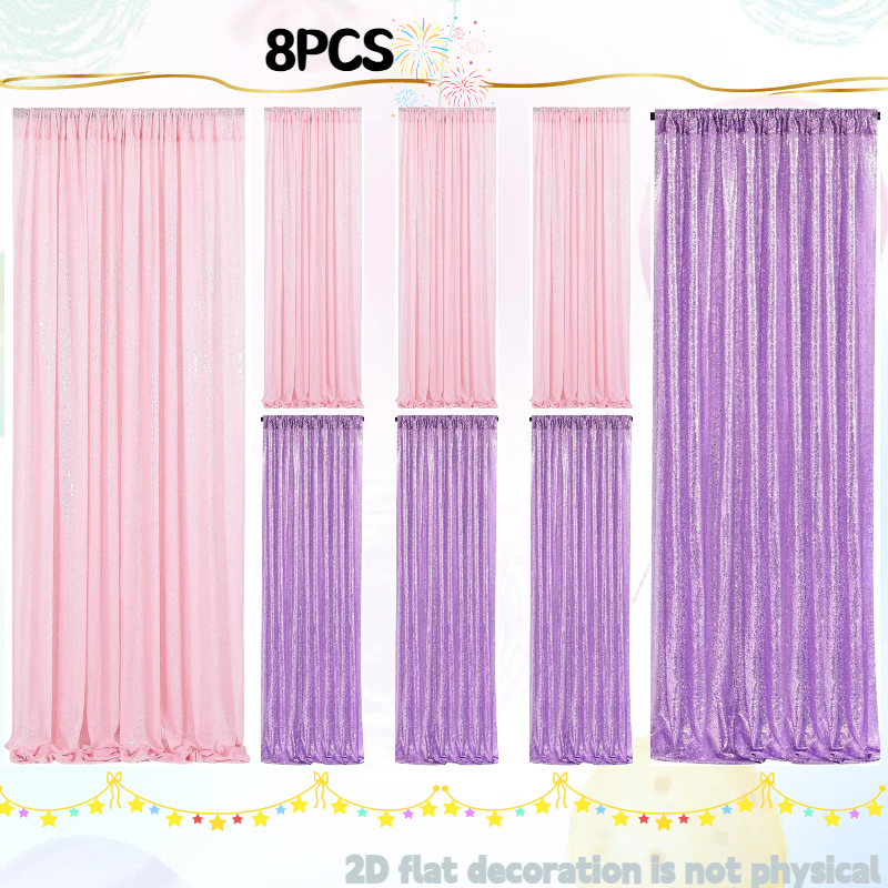 Pink&Silver Sequin Backdrop 2f - Sequin Fabric Panel review and price